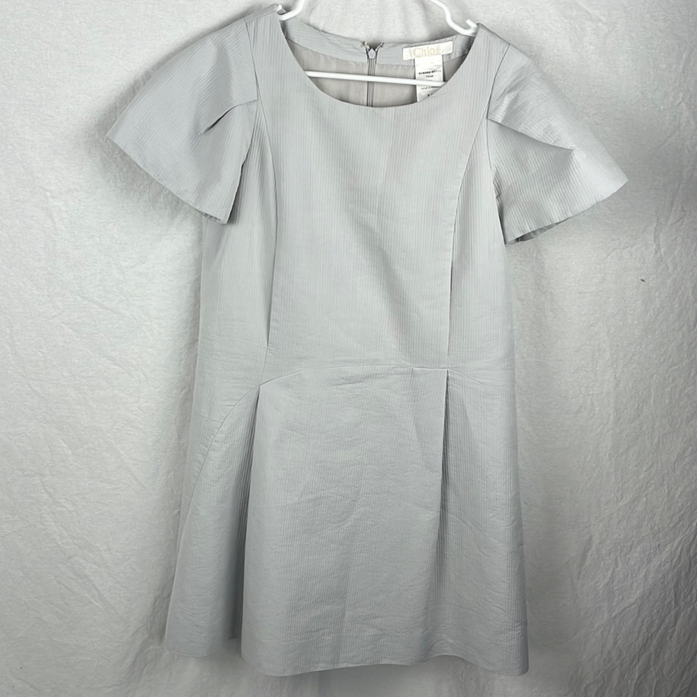 Chloe 38 drop waist shift silk blend